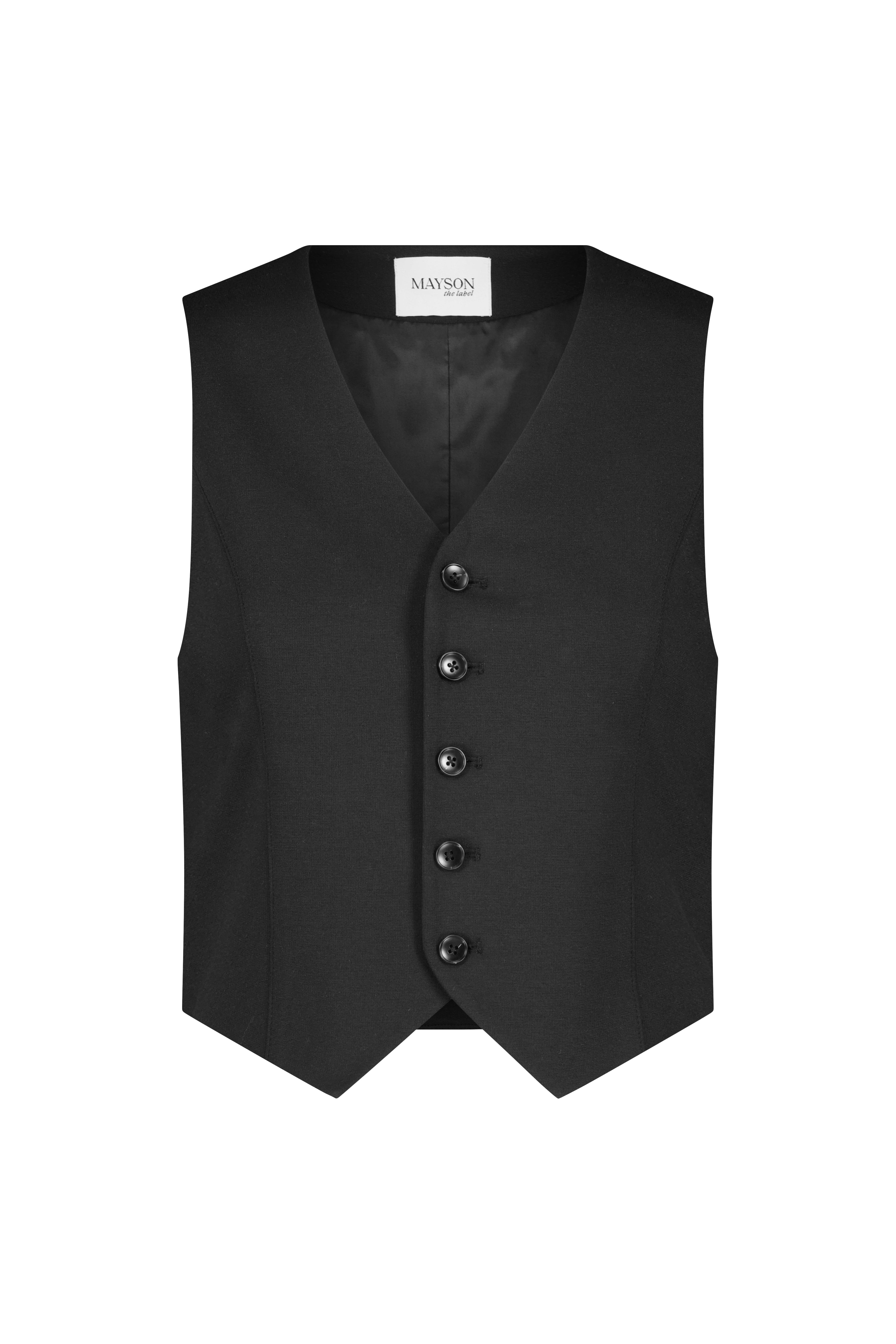 Slim-Fit Button-Front Vest