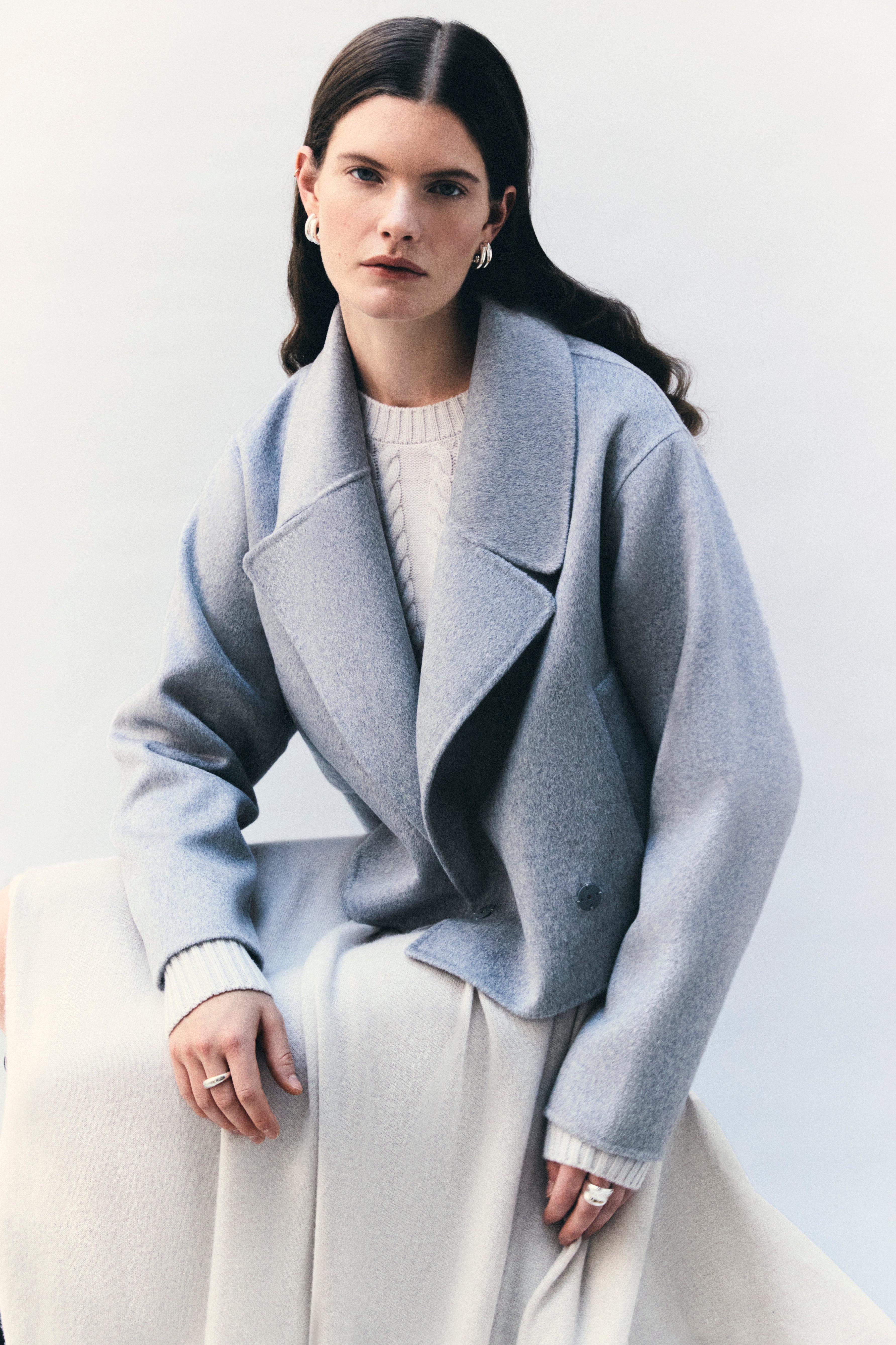 Light grey 2024 wool coat