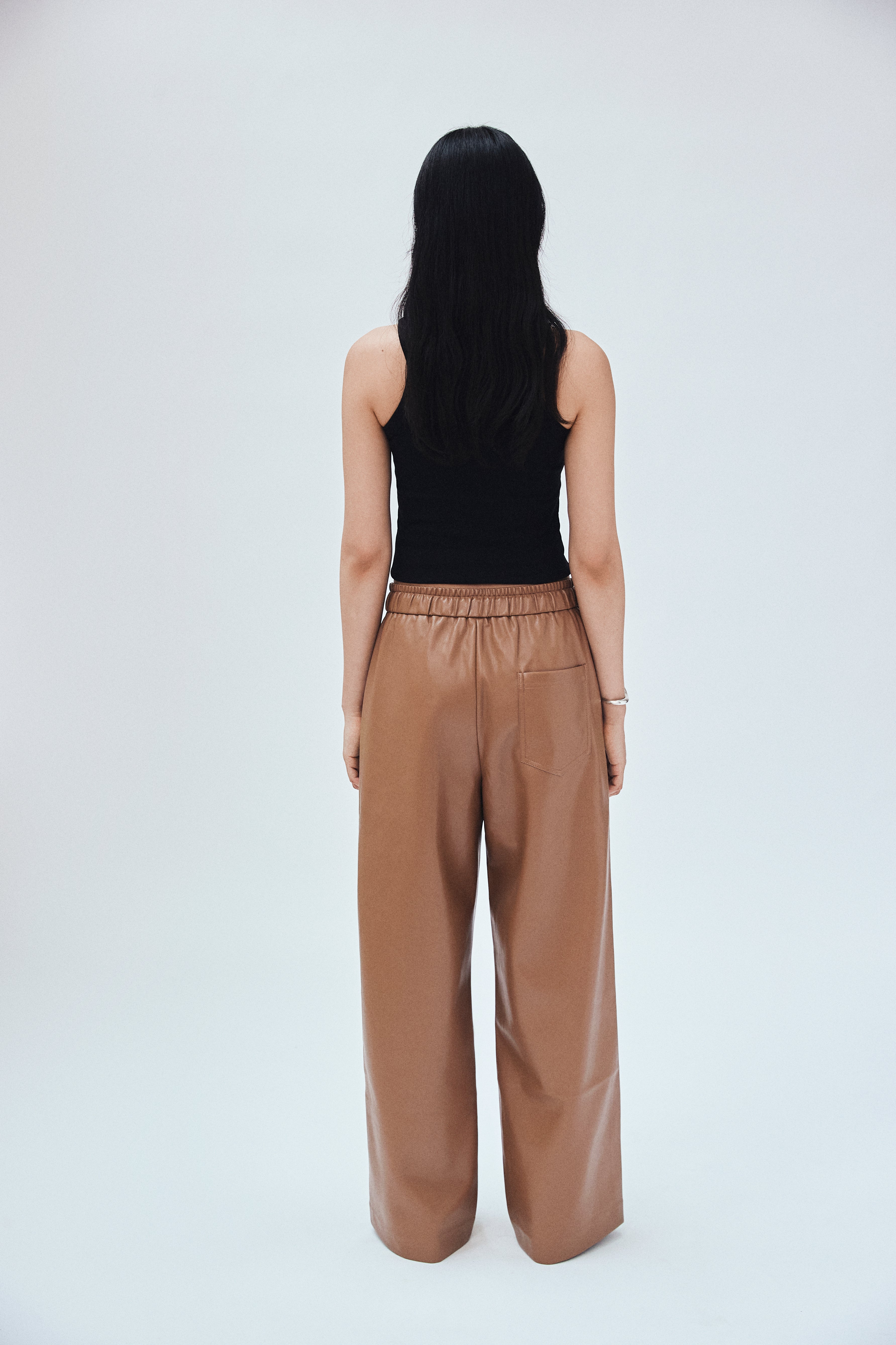 Vegan Leather Relaxed Drawstring Pant – MAYSON the label