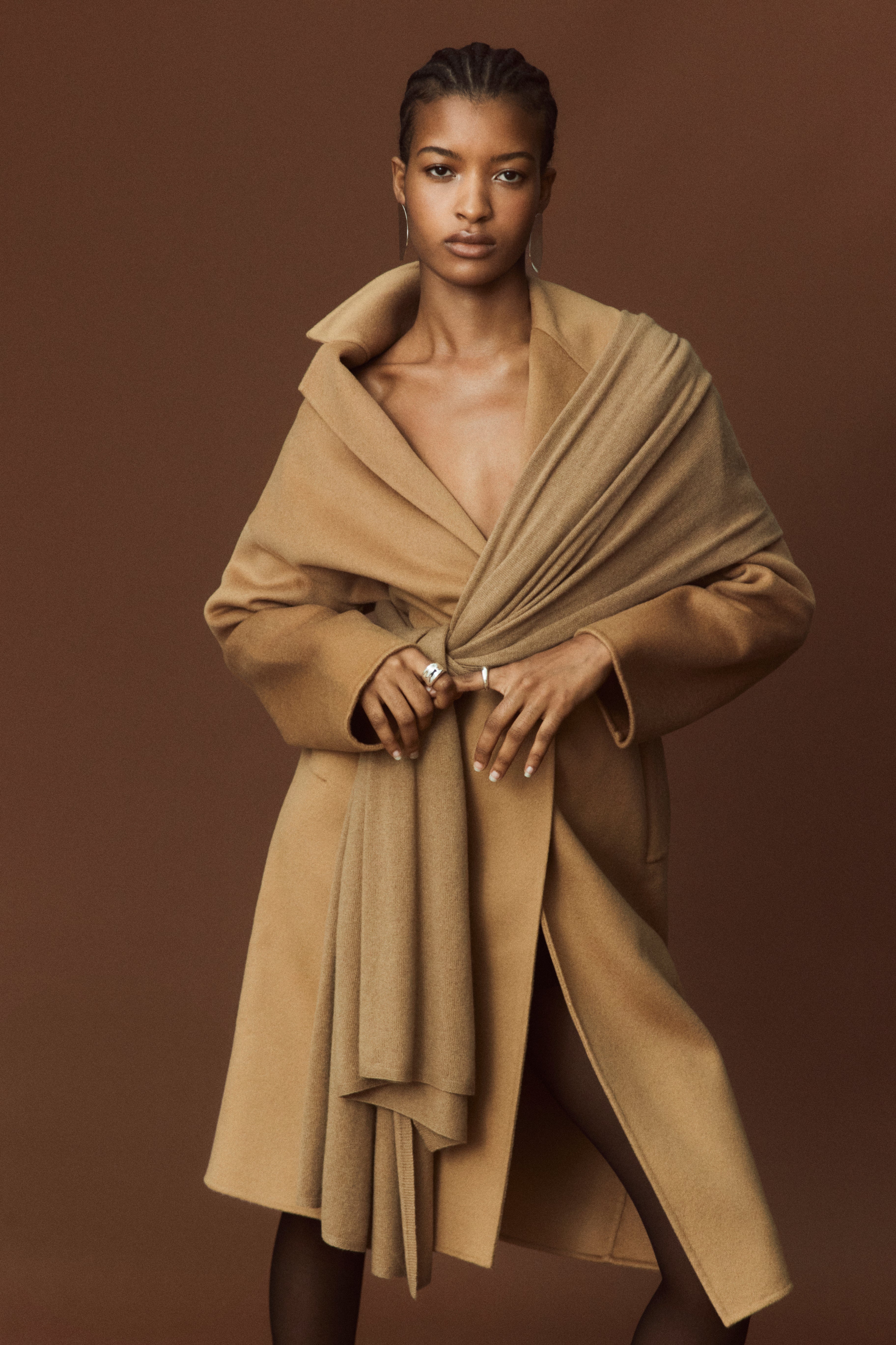 Wool Cashmere Double-Faced Wrap Coat – MAYSON the label