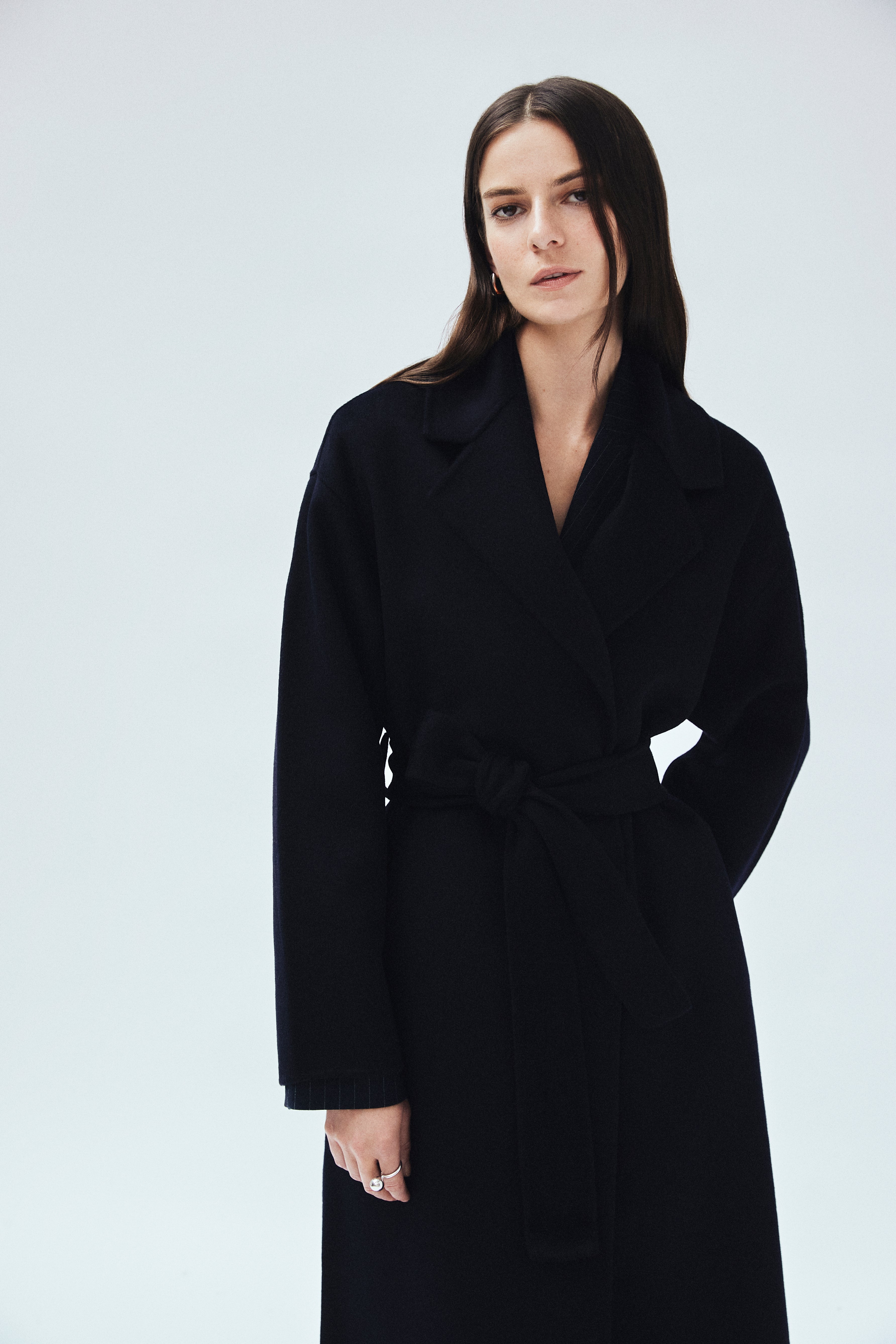 Wool Cashmere Double-Faced Wrap Coat – MAYSON the label